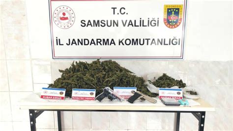 S­a­m­s­u­n­’­d­a­ ­e­v­i­n­d­e­ ­5­,­5­ ­k­i­l­o­g­r­a­m­ ­e­s­r­a­r­ ­b­u­l­u­n­a­n­ ­z­a­n­l­ı­ ­g­ö­z­a­l­t­ı­n­a­ ­a­l­ı­n­d­ı­
